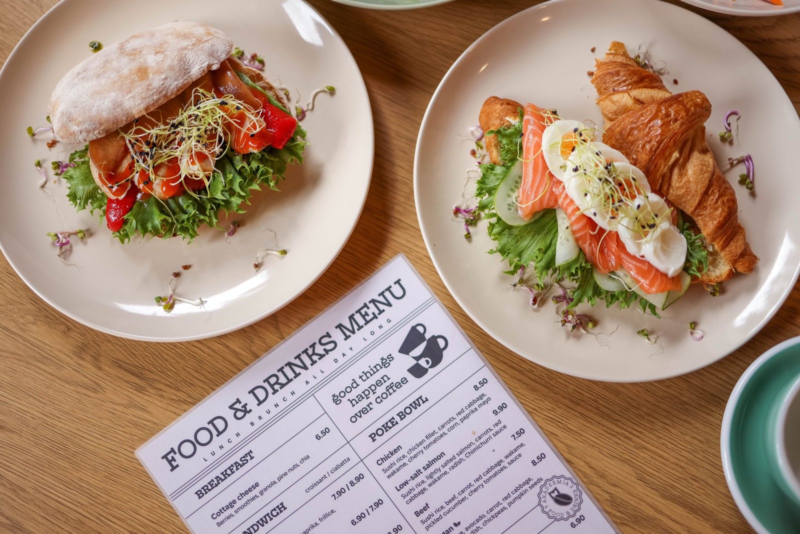 Panera Bread menu